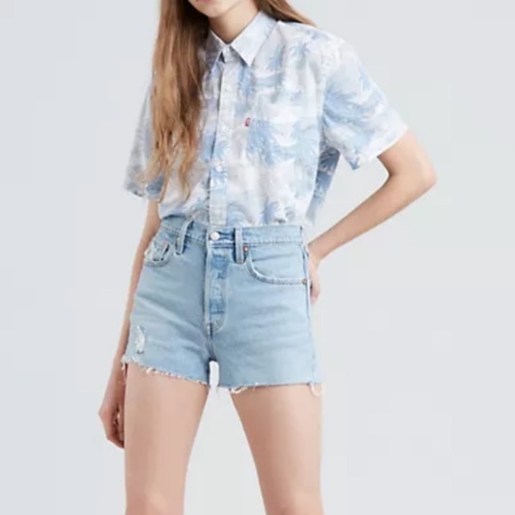 Levi’s 501 Women’s High Rise Denim Shorts NWT - Picture 1 of 6